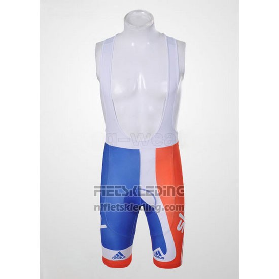 2012 Fietskleding Sky Kampioen Regno Unito Oranje en Blauw Korte Mouwen en Koersbroek